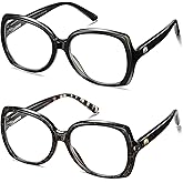 Kafirlo Bifocal Reading Glasses Women Cat Eye Blue Light Blocking Computer Reader Clear Top No Line Transition Ladies Eyewear