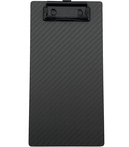 3K Carbon Fiber Clipboard Ultimate Light And Thin Portable Cool Black Twill Smooth Hard Writing Board Black Low Profile Clip Hide Hook Art Paint Draw (Black Clip, 9"Wx12.4"L - View #7