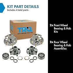 TRQ 2 Piece Wheel Bearing & Hub Assembly Set