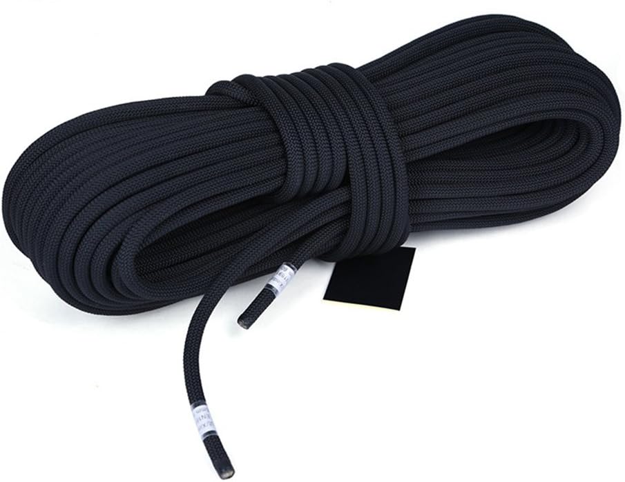 DoMyfit 11mm Static Rope Camping Rock Climbing Rope 26KN High Strength Safety Rope for Working at Height Climbing Equipment
