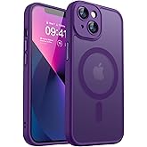 CANSHN Magnetic Shockproof for iPhone 13 Mini Case, Deep Purple