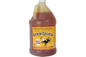 Healthy Coat Kickin' Chicken Feed Supplement: Gallon. Plumage, Skin, Molting, Egg, Immune System, Energy