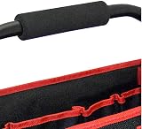 Amtech 13" Tool Tote Bag Open Heavy Duty Waterproof 19 Pockets Electrician view 3