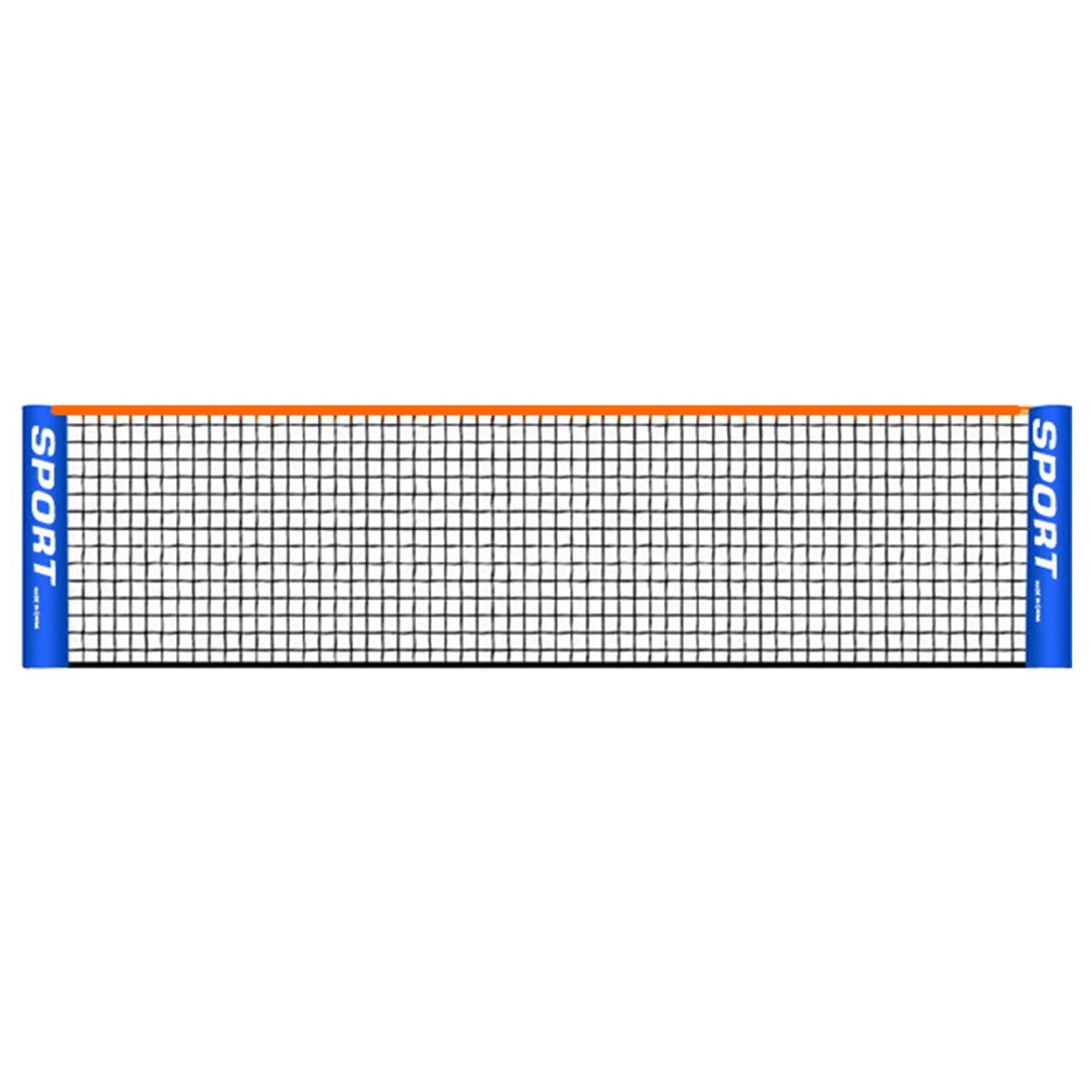 Kisbeibi Portable Tennis Net, Sports Replacement Net for Badminton, Kids/Adults Football Tennis Sports Training Net, Foldable Volleyball Net for Garden, Yard, Backyard, Beach (4.1 m: 161.42 x 33.86