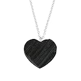 Thecraftman Natural Black Tourmaline Heart