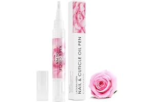 Cuticle Oil Pen for Nail - Lagunamoon Nail Oil for Nail Care & Nail Growth - Nourish, Soothe & Moisturize Damaged Nails - Rose, 5 ml