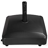 Amazon Com Shademobile Outdoor Umbrella Stand W Easy Rolling Base Up To 125lb Heavy Duty Universal Design For Weighted Commercial Patio Deck Big Mobile Sun Shade W Hidden Wheels Bronze