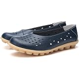 Fangsto Women's Orthopedic Mesh Walking Shoes - Slip-On Sneakers, Breathable & Lightweight, Size 8 Hunter Green