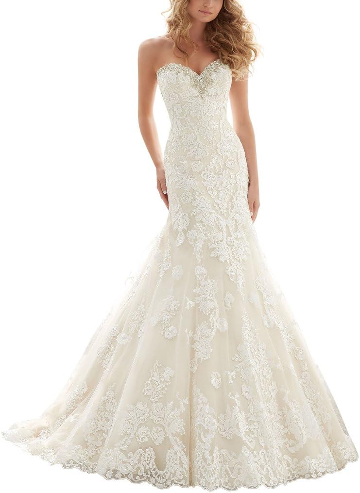 VenusDress Lace Wedding Dresses for Brides Long Mermaid Bridal Gowns