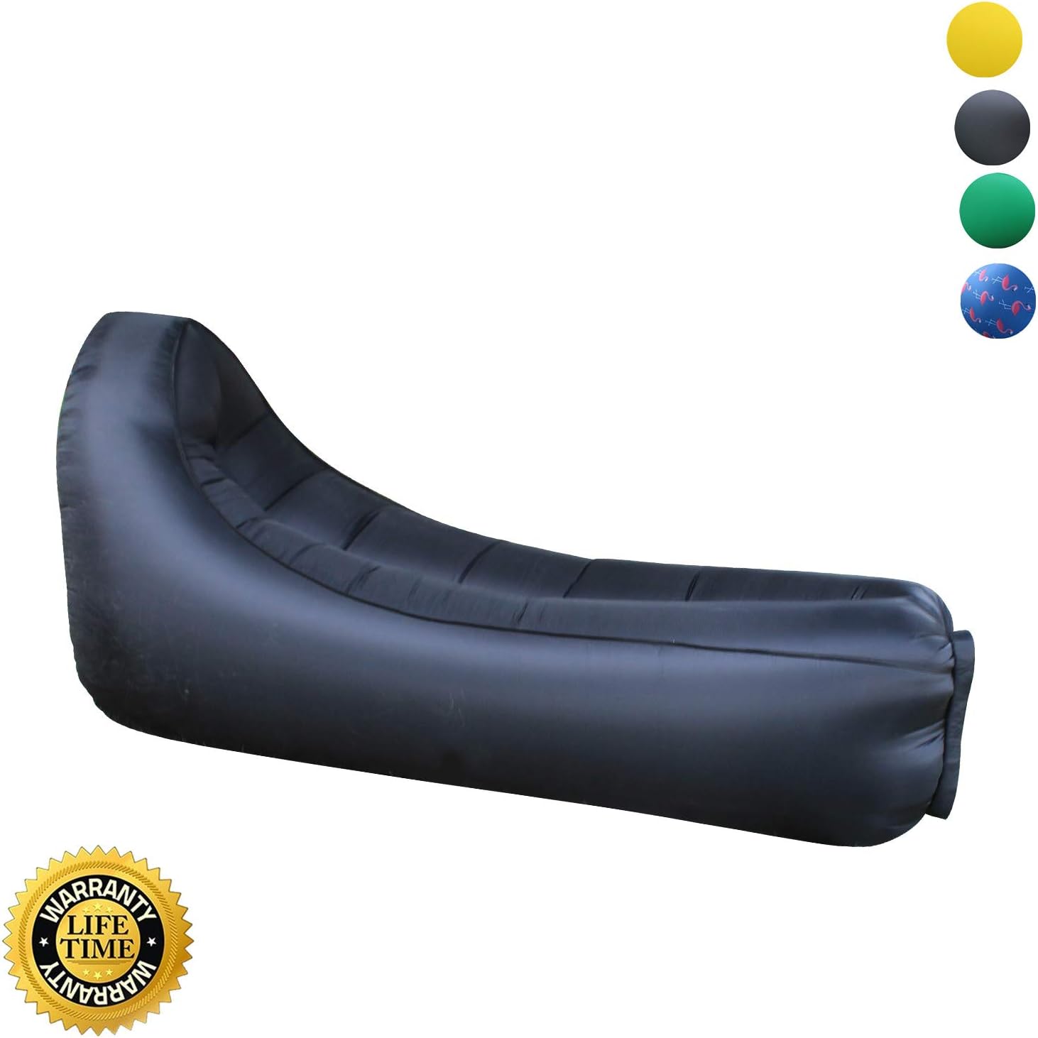hybag Inflatable Lounger Outdoor Beach Chair, Portable Waterproof & Anti-Air Leaking Design-Ideal Couch Camping Accessories for Backyard,Beach & Music Festivals