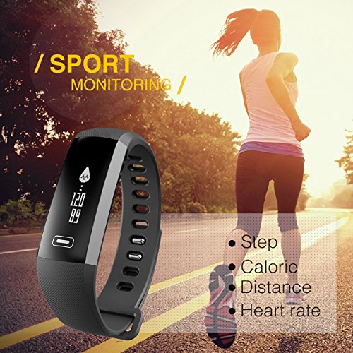 READ New Smart Fitness Tracker,Smart Watch with Blood Pressure Heart Rate Sleep Pedometer Camera remote shoot Blood Oxygen Monitor Smart Wristband Bracelet R5 for Bluetooth Andriod and ios - Thumbnail 4