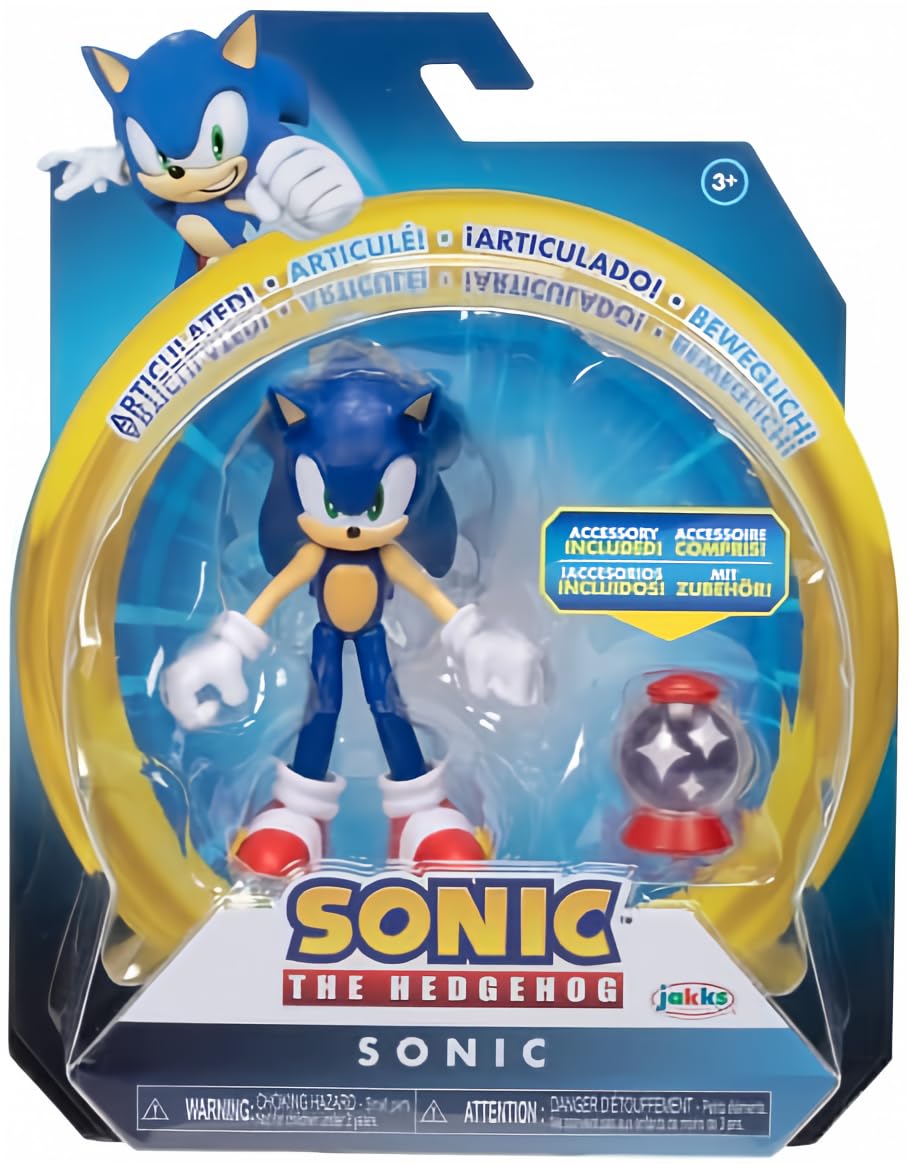 Sonic The Hedgehog 4" Articulated Action Figure Collection (Choose Figure) (Sonic) — image 1