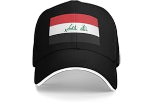 bamgen Iraq Iraqi Flag Baseball Cap for Men Women