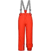 WOWULOVELY Kid's Snow Bib Pants Winter Waterproof Windproof Ski Pants Insulated Snowboard Overalls for Boys Girls