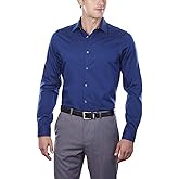 Calvin Klein Men's Slim Fit Non-Iron Herringbone Dress Shirt