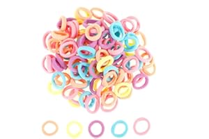 100pcs Hair Ties for Toddler, Girls Soft Elastic Hair Ties Bands Mini Hairbands Ponytail Holders Seamless Hair Bands for Baby