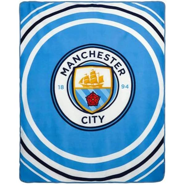 Amazon.com: Manchester City FC Retro Logo Sign (White, Metal