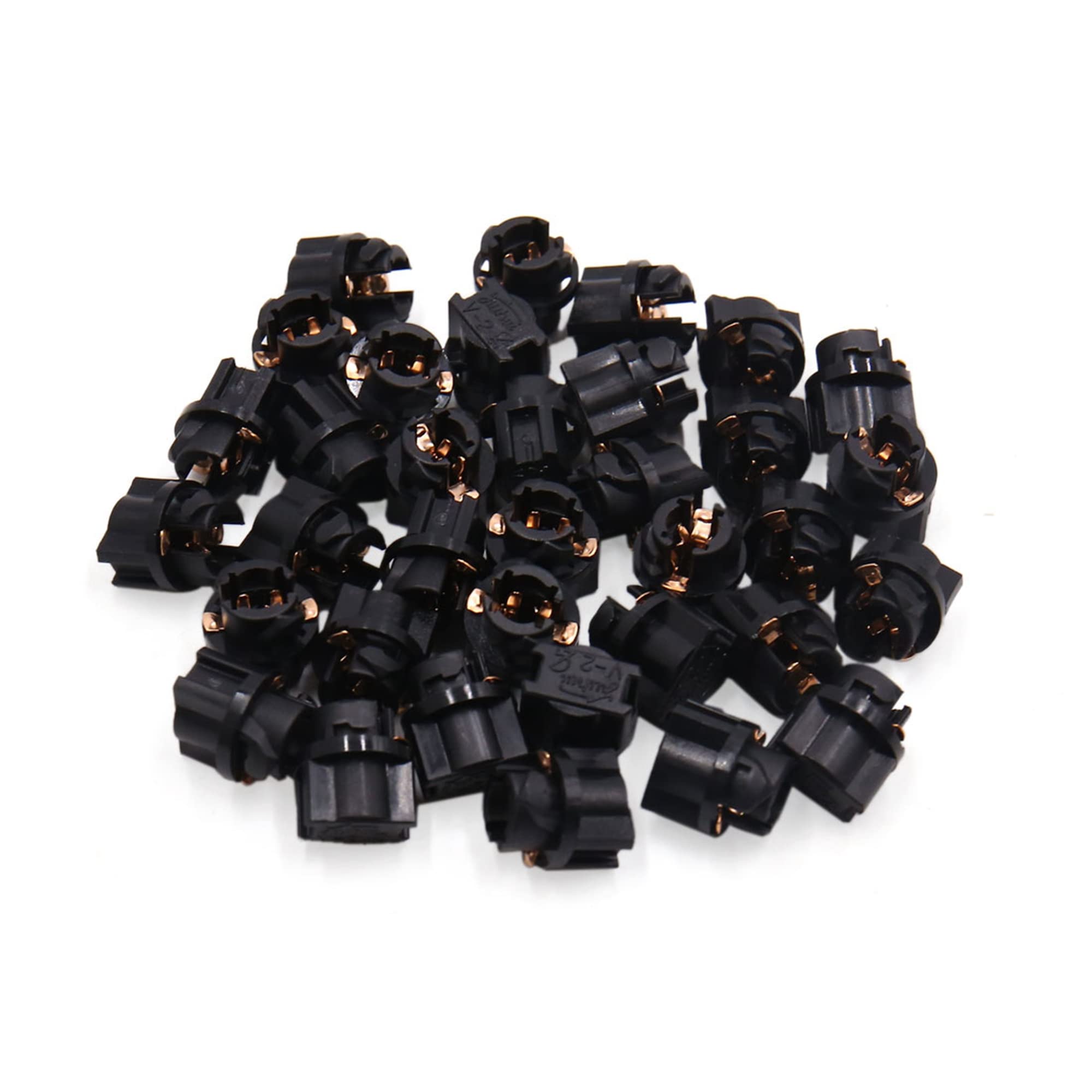 sourcingmap 35 Pcs Car Instrument Dashboard T5 Light Socket Adapter Connector