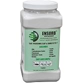 ENPAC 1-Gallon Jug Dispenser ENSORB Granular Absorbent, Oil Clean Up, Floor Dry Powder for Spill Cleanup, White, Landfill Safe, Lightweight