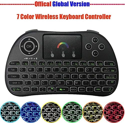 Vasteyu i86 2.4GHz Wireless Mini Keyboard with Mouse Touchpad Rechargeable Combos for PC, Pad, Google Android TV Box and More (7 color)