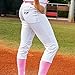 3N2 Girls Softball Pants Youth Knicker Style 100% Stretchable & Durable with Reinforced Knees & Belt Loops, Available in Black, Gray, White, Navy YS-YL Sizes