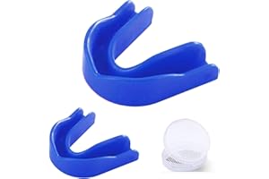2-PCs Sports Mouth Guard – Cost-effective High Grade Silicone Air Gel Gum Shield for Sports, Boxing, Soccer & Football kids, 