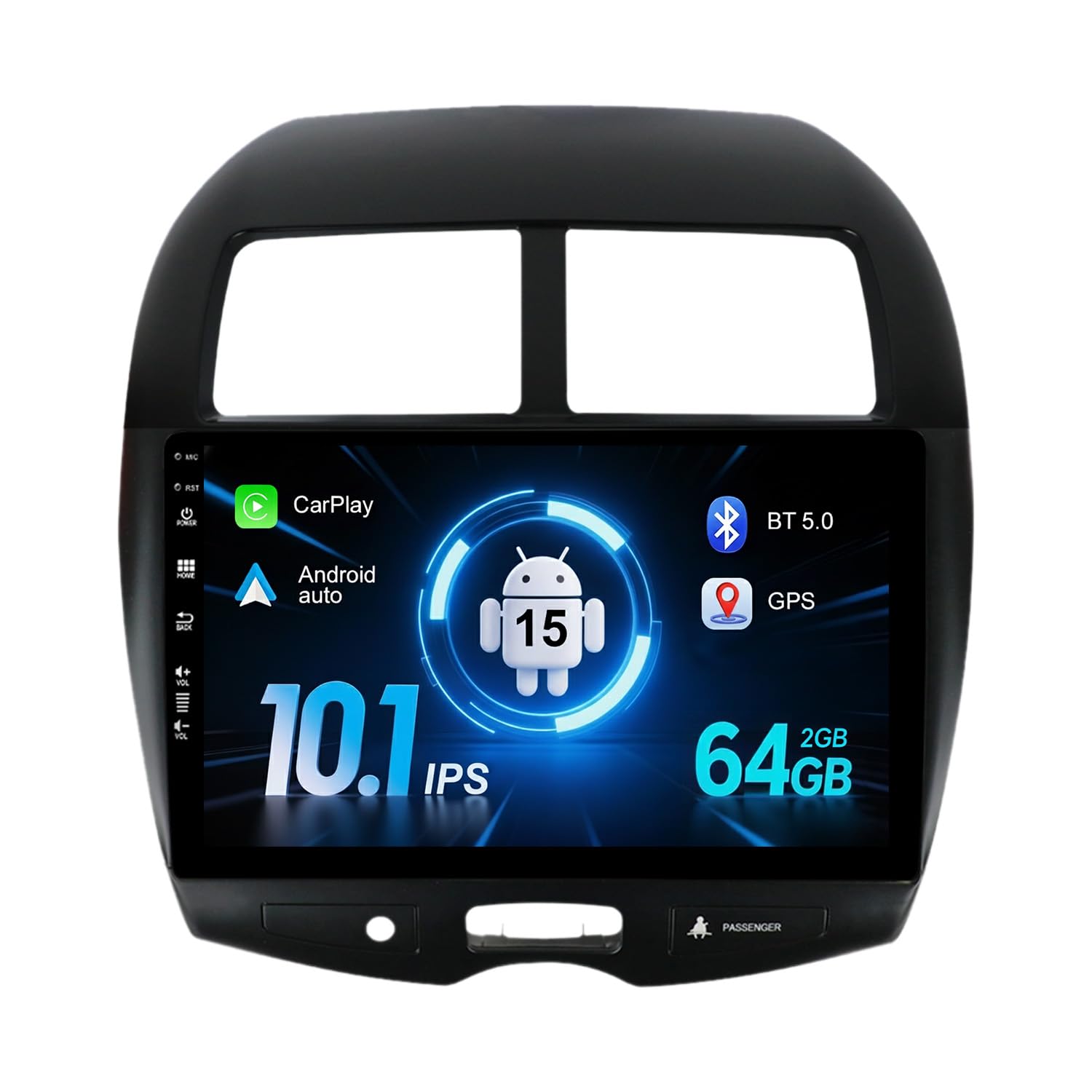 MISONDA Car Stereo 2G+64G Android 15 For Mitsubishi ASX 2010-2017 Carplay GPS Sat Nav RDS Free Camera Double Din Head Unit Support Bluetooth Mirror Link DAB WIFI SWC 10" IPS