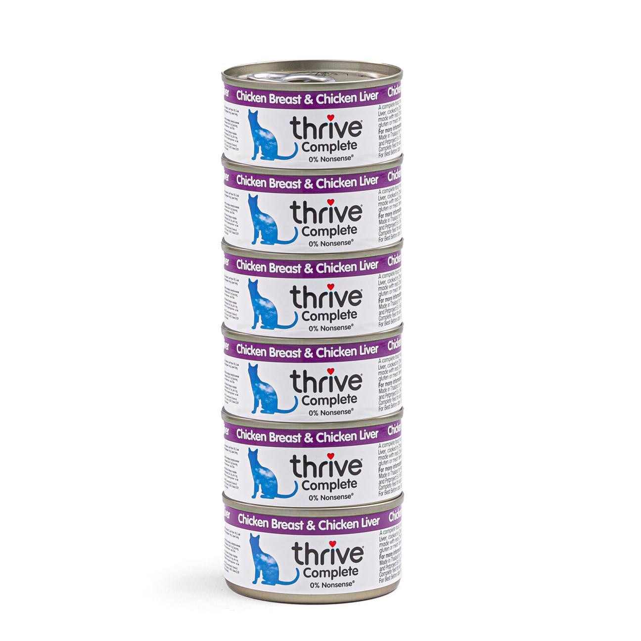 Thrive Cat Food Complete Chicken and Liver, Pack of 6