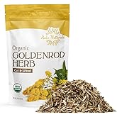 Halo Naturals Organic Goldenrod Herb Cut & Sifted, 4 Ounces (Solidago virgaurea) USDA Certified | Resealable Pouch| Packaged in The USA (Pack of 1)