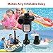 OKPOW Electric Portable Air Pump 110V AC/12V DC Pump for Inflatables Air Mattress Raft Bed Boat Pool Toy