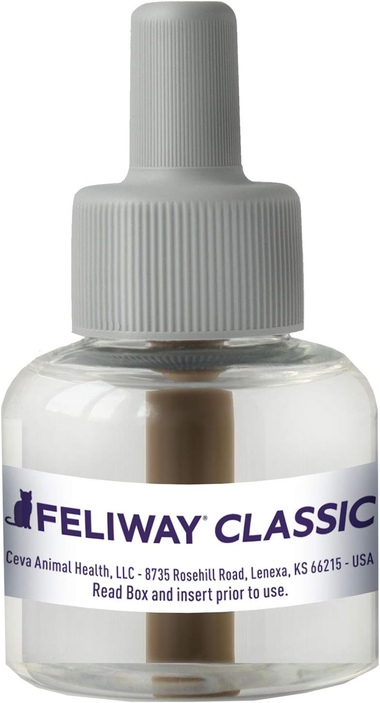 Feliway Classic Calming Diffuser Refill (1 Pack, 48 ml) | Reduce Problem, Scratching, Spraying, and Fighting | Constant Calm & Comfort At Home : Pet Supplies