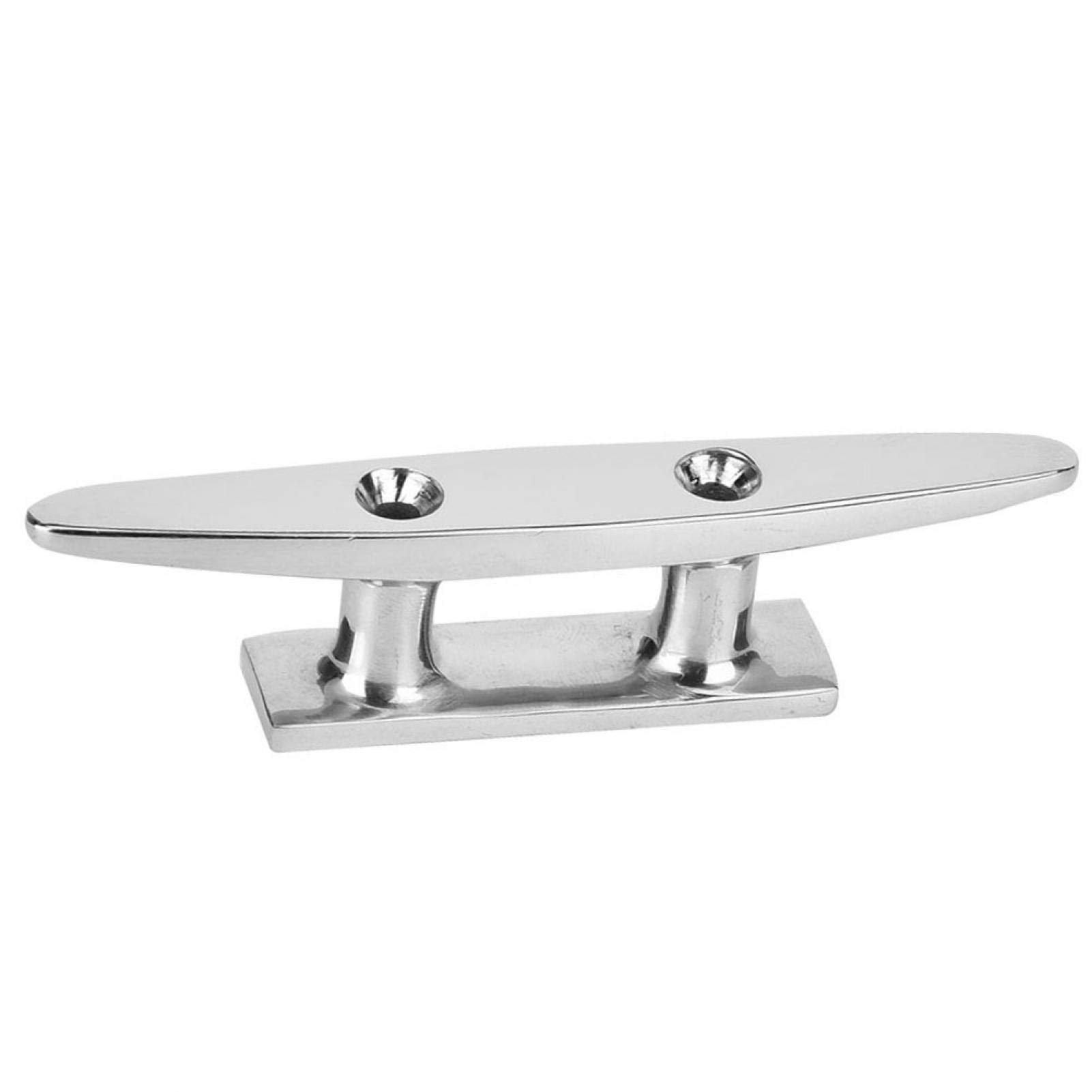 Smooth Boat Accessory Stainless Steel Marine Cleat Anti Corrosion Boat Base Cleat for Severe Marine Environment (4 inch)
