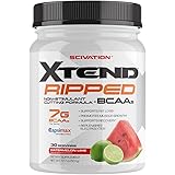 Scivation Xtend Ripped BCAA Powder, Branched Chain Amino Acids, BCAAs, Watermelon Lime, 30 Serving