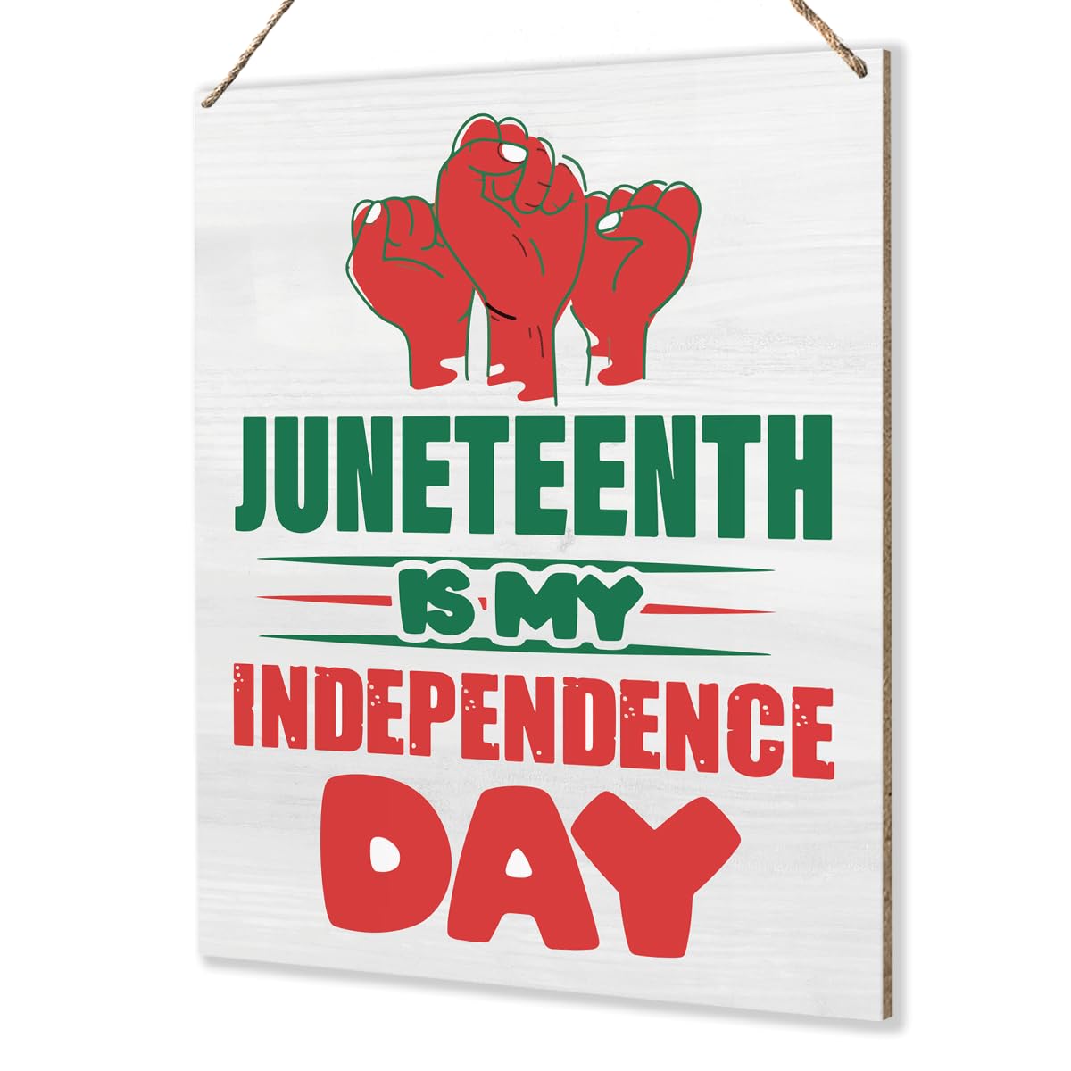 Photo 1 of 1865 Juneteenth Independence Day Decorations Freedom Day Party Indoor Wall Decor June 19th Black History Emancipation Freedom Sign for Door 8 x 10 inches