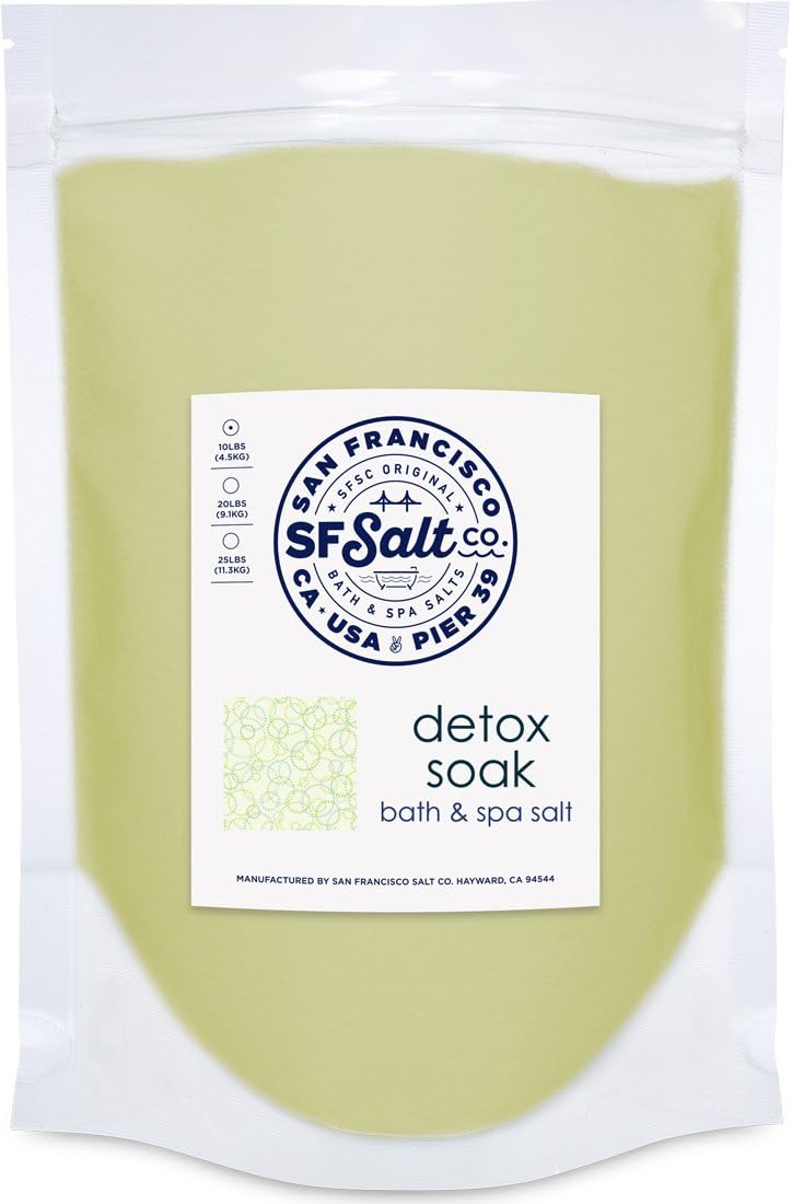 Detox Soak Bath Salts - 10 lb. Bulk Bag by San Francisco Salt Company