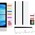 LRZCGB Monitor Memo Board,3 Pieces Computer Monitor Message Board Acrylic Monitor Sticky Note Holder Suitable for Home Office Desktop (2 Sides+Bottom)