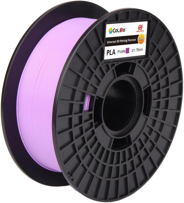CoLiDo LCD002PQ7J Printer Filament Spool, PLA, 1.75 mm diameter, 1 kg, Purple