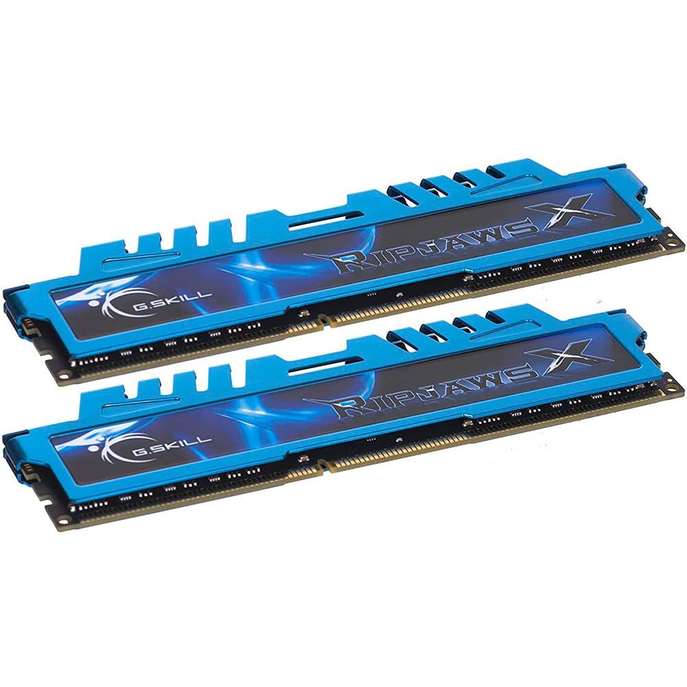 G.Skill 16GB Ripjaws X Dual Channel Memory Kit - Blue (2x 8GB, DDR3 1600MHz,1.5v, F3-1600C9D-16GXM, XMP Ready)