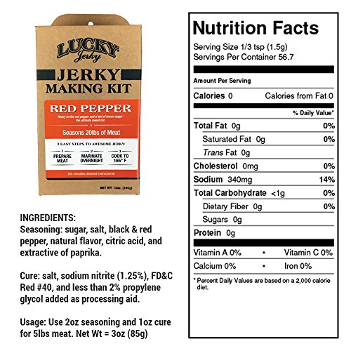 Jerky Seasoning and Cure Kit by Lucky Beef Jerky Jerky Variety Pack