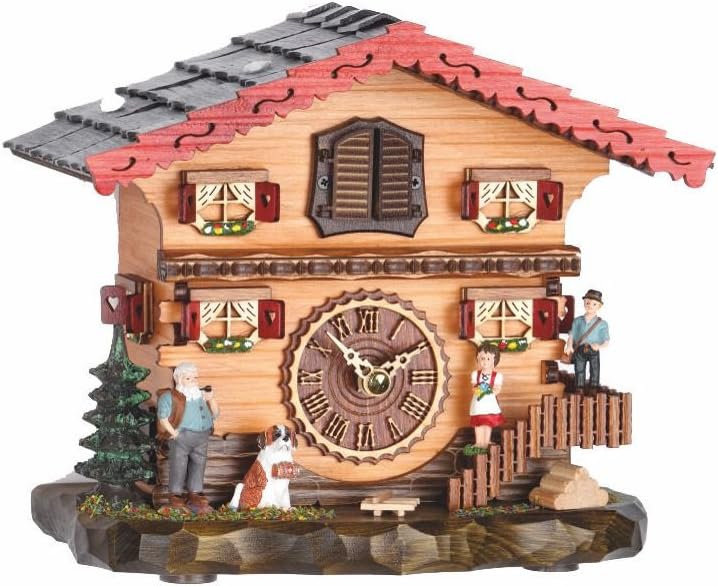 TrenkleQuartz Cuckoo Clock Swiss house with music TU 487 QM