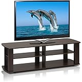 Furinno 11191DBR The Entertainment Center Television Stand, Dark Brown