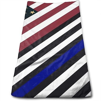 Doormat-bag Retro American Flag Cotton Bath Towels for Hotel-Spa-Pool-Gym-Bathroom - Super Soft Absorbent Ringspun Towels