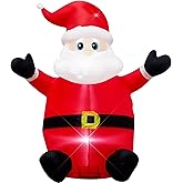 4 Foot Christmas Inflatable Santa Claus Outdoor Yard Decorations,Indoor Blow up Santa for Christmas Decorations- WM-02