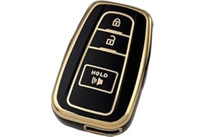Tautrophen Key Fob Cover Fit for Toyota 2016-2024 RAV4 Camry Prius Prado