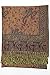Achillea Soft Silky Reversible Paisley Pashmina Shawl Wrap Scarf w/Fringes (Navy)