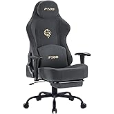 Submi Gaming Chair, Gaming Chairs for Adults, Ergonomic Computer Chairs with Footrest & Lumbar Support, High Back Fabric PC O