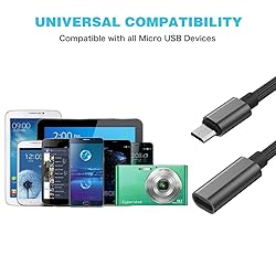 USB C to Micro USB Adapter, KUXIYAN (2 Pack) Type C