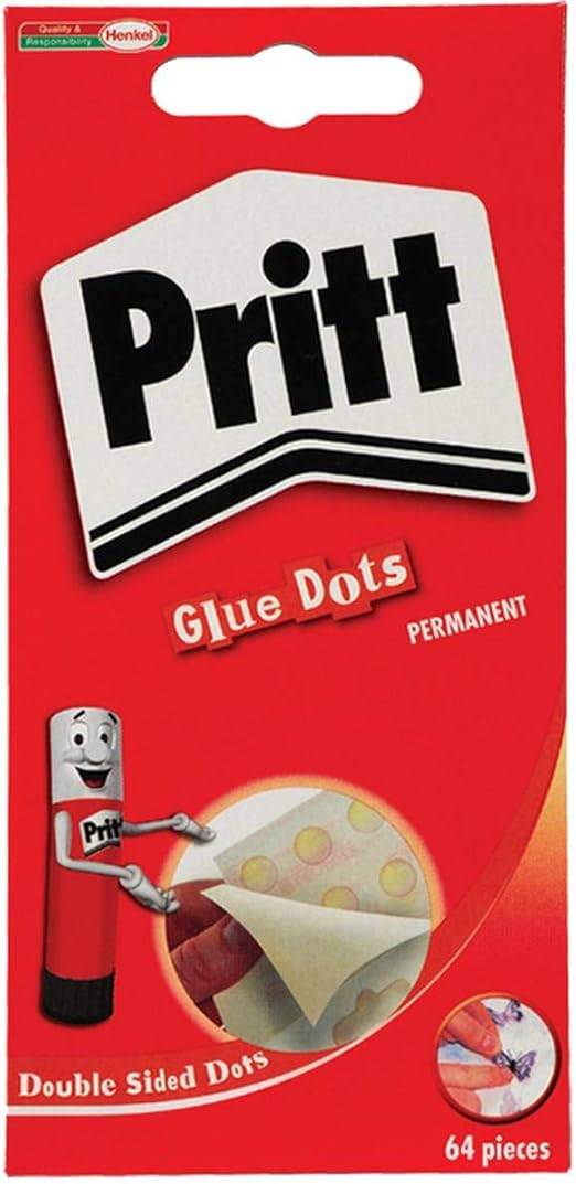 Pritt Glue Dots Permanent 64 per Wallet Ref 793142 [Pack of 12] Amazon