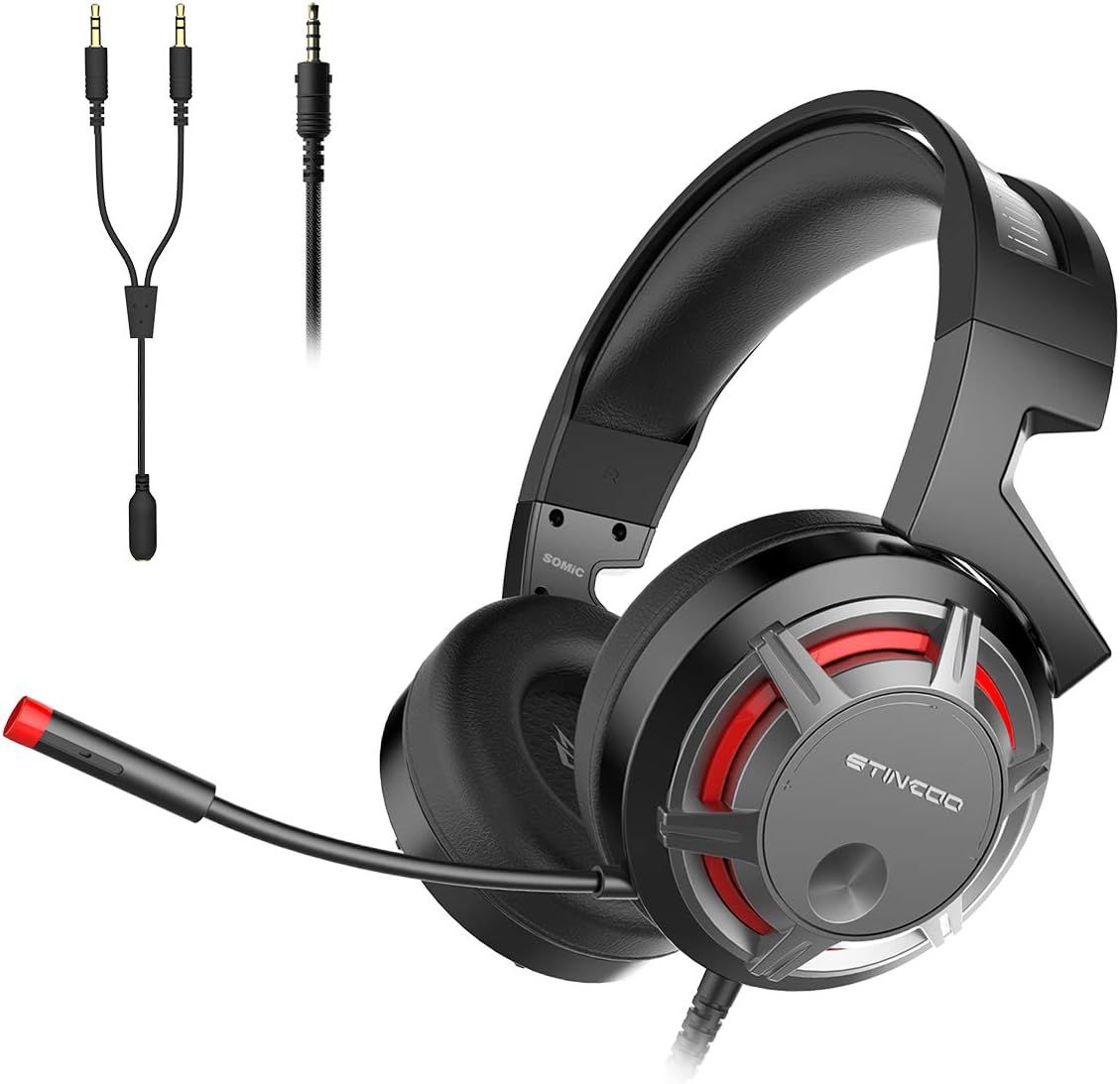 SOMiC G926S 3.5mm Stereo Over Ear Gaming Headset - Earphone for New Xbox One PS4 PC Laptop Mac iPad iPod
