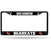 Rico Industries NCAA Sam Houston State Bearkats Standard Black Chrome Frame with Decal Inserts 12" x 6" Car/Truck Auto Accessory